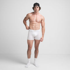 SKIMS COTTON MENS 3" BOXER BRIEF | CHALK