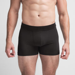 SKIMS COTTON MENS 3" BOXER BRIEF | ONYX