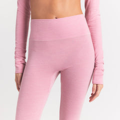 WOOL RIB HIGH-WAISTED LEGGING | HALITE