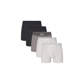 SKIMS COTTON MENS 3" BOXER BRIEF 5-PACK | HEATHER MULTI