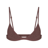 EVERYDAY COTTON TRIANGLE BRALETTE | COCOA HEATHER