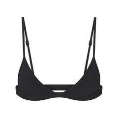 EVERYDAY COTTON TRIANGLE BRALETTE | ONYX