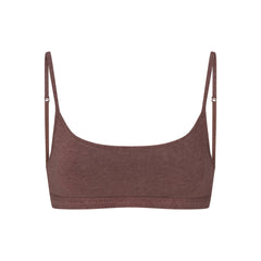 EVERYDAY COTTON SCOOP BRALETTE | COCOA HEATHER
