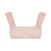POPLIN APPAREL BRALETTE | DUSTY PINK