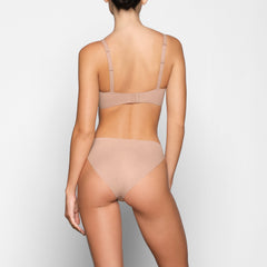NAKED PLUNGE BRALETTE | CLAY