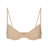 EVERYDAY COTTON UNLINED DEMI BRA | CLAY HEATHER