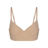FITS EVERYBODY LOW BACK LONGLINE BRA | CLAY