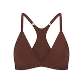 FITS EVERYBODY RACERBACK TRIANGLE BRALETTE | COCOA