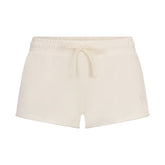 FRENCH TERRY RAW EDGE SHORT | ECRU
