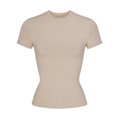 COTTON JERSEY T-SHIRT | STONE