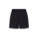 WOVEN SHINE LACE BOXER | ONYX