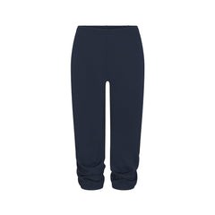 HEAVYWEIGHT CREPE CROPPED JOGGER | NAVY