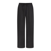 LIGHTWEIGHT SATIN STRAIGHT LEG PANT | OBSIDIAN