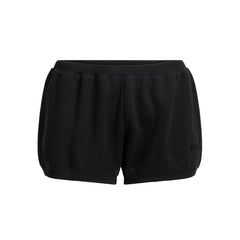 COTTON FLEECE BUBBLE HEM SHORT | ONYX