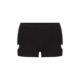 WORN IN JERSEY HEART MICRO SHORT | WASHED ONYX