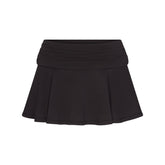 COTTON JERSEY FOLDOVER MINI SKORT | SOOT