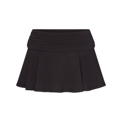 COTTON JERSEY FOLDOVER MINI SKORT | SOOT