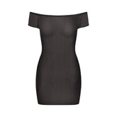 MESH COVER-UPS MINI DRESS | ONYX