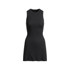 COTTON RIB TANK DRESS | SOOT