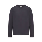 HEAVYWEIGHT COTTON MENS RELAXED LONG SLEEVE T-SHIRT | RAVEN