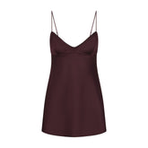 SATIN MINI DRESS | CURRANT