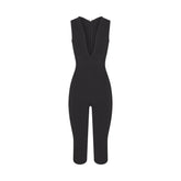 OUTDOOR DEEP PLUNGE ONESIE | WASHED ONYX