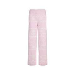 COZY LIGHT PANT | BABY PINK HEART FAIR ISLE