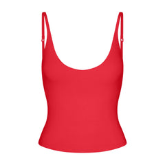 SMOOTH LAYERS SCOOP NECK CAMI | CARMINE