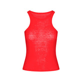 SHEER RIB TANK | CARMINE