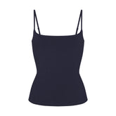 COTTON JERSEY SCOOP NECK CAMI | NAVY