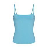 COTTON JERSEY SCOOP NECK CAMI | WATER