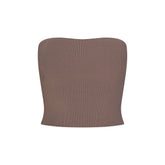 REFINED KNIT TUBE TOP | AMETHYST