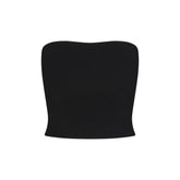 REFINED KNIT TUBE TOP | OBSIDIAN