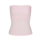 COTTON JERSEY TUBE TOP | CHERRY BLOSSOM