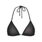 RHINESTONE KNIT TRIANGLE BRALETTE | ONYX