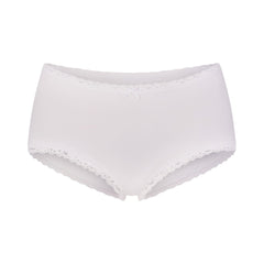 LIGHTWEIGHT COTTON LACE BOY SHORT | SNOW