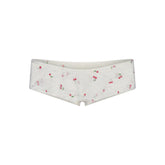 STRETCH LACE HIPSTER | IVORY CHERRY PRINT