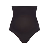 COTTON JERSEY MATERNITY HIGH-WAISTED THONG | SOOT