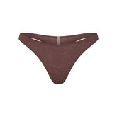 EVERYDAY COTTON THONG | COCOA HEATHER