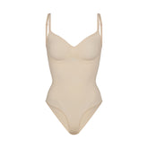 SEAMLESS SCULPT BRIEF BODYSUIT | SAND