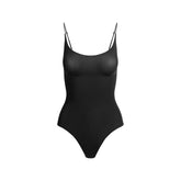 SHEER SEAMLESS THONG BODYSUIT | ONYX