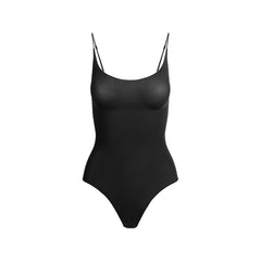 SHEER SEAMLESS THONG BODYSUIT | ONYX
