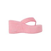TERRY PLATFORM SANDAL | MELON