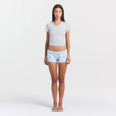 WORN IN JERSEY BABY V NECK TEE | LIGHT HEATHER GREY