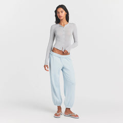 SHEER MODAL CARDIGAN | HEATHER GREY