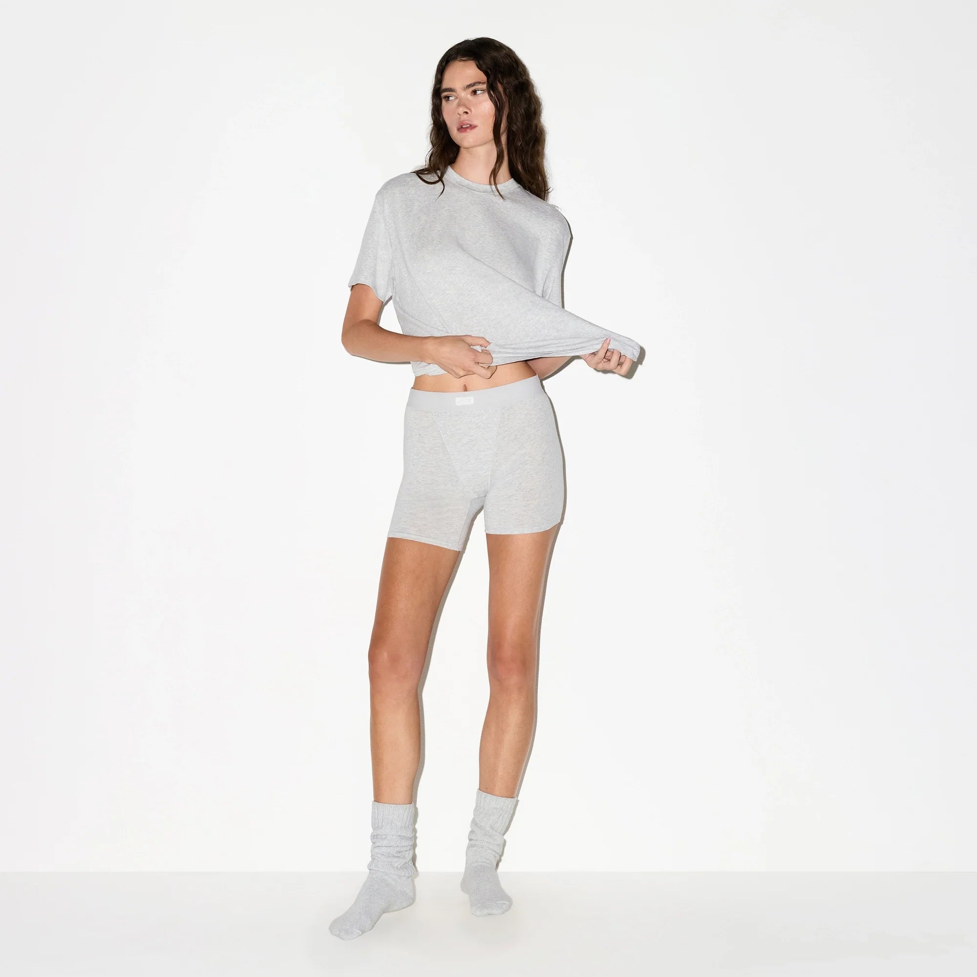 BOYFRIEND BOXER | LIGHT HEATHER GREY