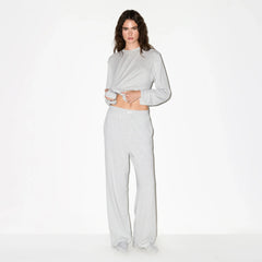 BOYFRIEND LOOSE PANT | LIGHT HEATHER GREY