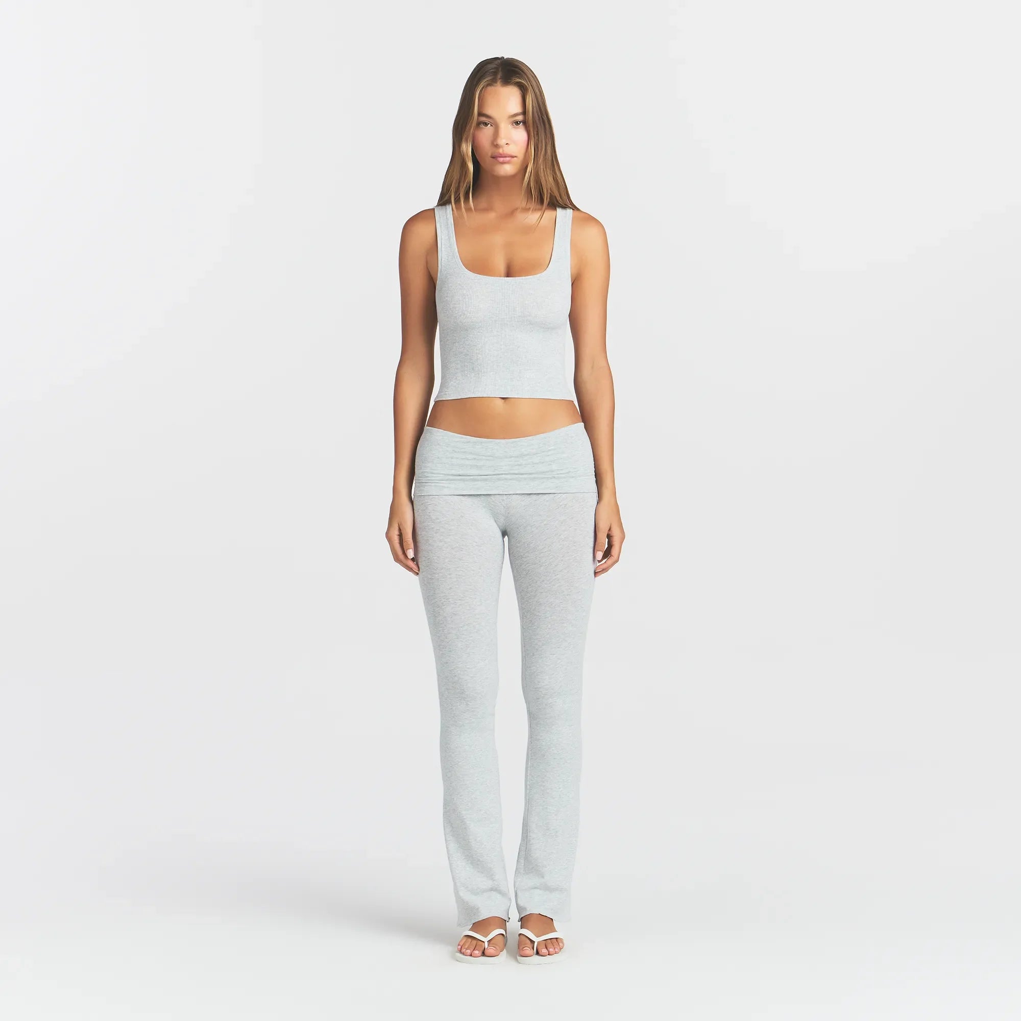 COTTON RIB TANK | LIGHT HEATHER GREY