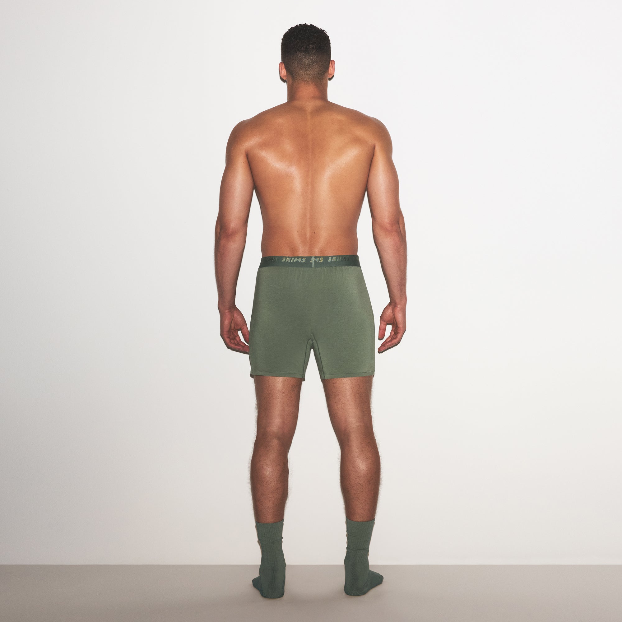 SKIMS STRETCH MENS KNIT BOXER 3-PACK | LAUREL MULTI