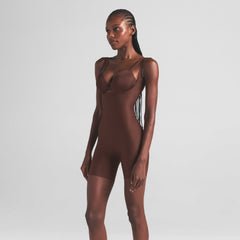 SKIMS BODY CORE SCULPT OPEN BUST MID THIGH BODYSUIT | COCOA
